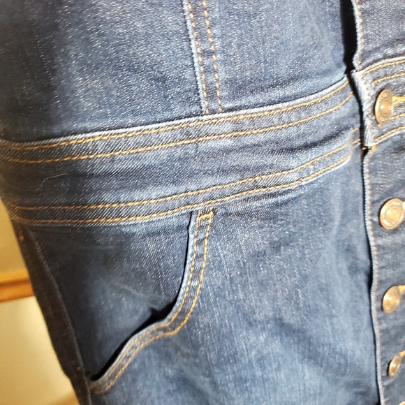 Max Jean Women's Demin Overall Dress Size: Large - Picture 6 of 10